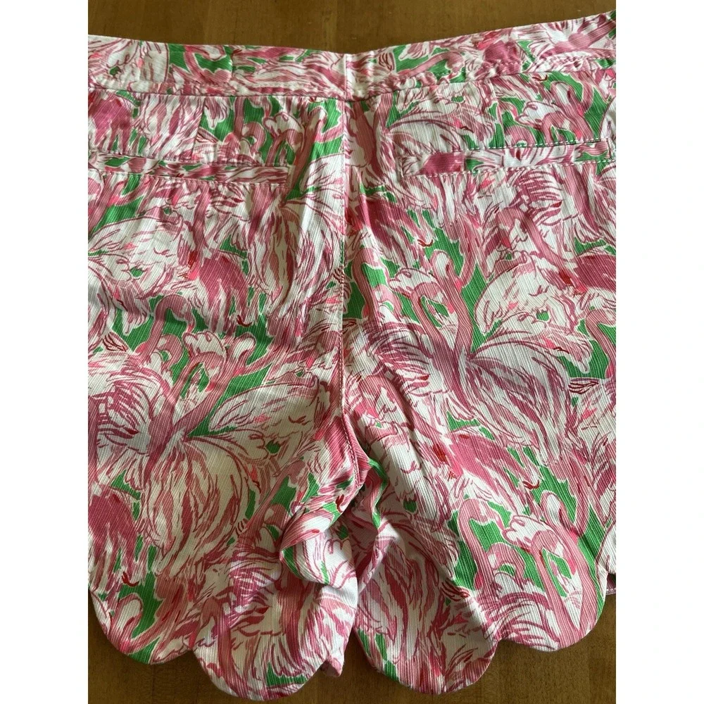 Lilly Pulitzer Women's Shorts Size‎ 4 Flamingo The Buttercup Pink Summer Lake